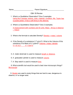 Test Review CBA 1B