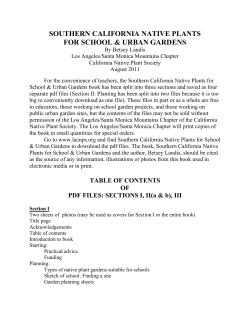 Part 2a - California Native Plant Society