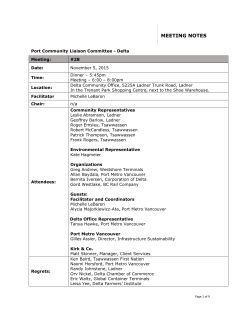 meeting notes - Port of Vancouver