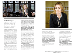 Sara Nordenberg &raquo; Biography