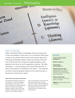 Brandeis University Philosophy