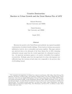 Creative Destruction: Barriers to Urban Growth and the Great Boston