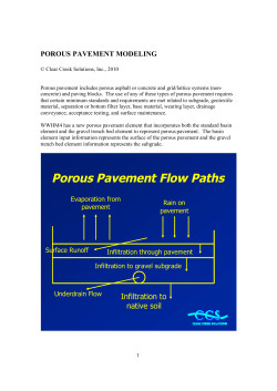 Porous Pavement - Clear Creek Solutions