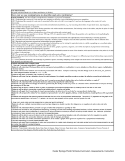 6th Grade Advanced Math curriculum Unit#4 Rates and Ratios
