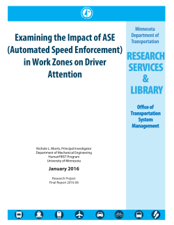 Examining the Impact of ASE (Automated Speed Enforcement) in