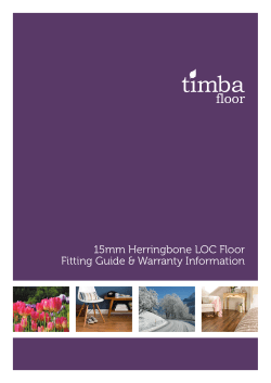 15mm Herringbone LOC Floor Fitting Guide