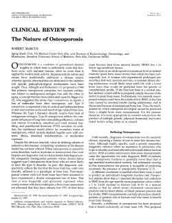 Clinical review 76: The nature of osteoporosis