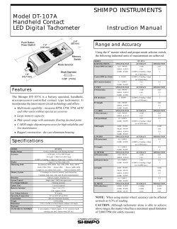 Shimpo Digital Tachometer model DT