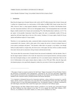 impacts of international trade on forest governance in brazil