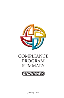 compliance program summary