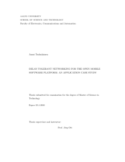 MSc thesis - Aalto