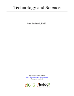 Technology and Science