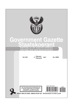 Draft regulations for the domestic