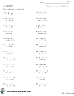 Assignment - FREE Math Worksheets - math