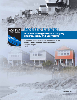 Holistic Coasts: Adaptive Management of Changing Hazards, Risk