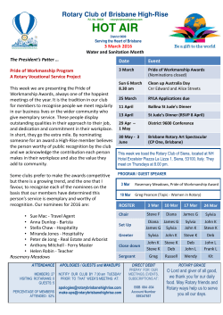 HOT AIR - the ROTARY Club of Brisbane High