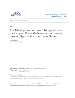 Rural development and sustainable agriculture in