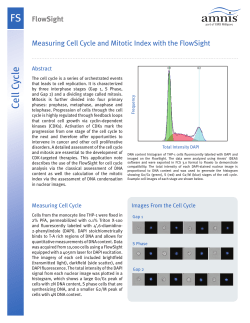 FS Cell Cycle - Amnis® Imaging Flow Cytometers