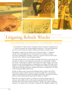 Litigating Rebuilt Wrecks