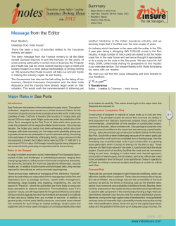 Major Risks in Sea Ports