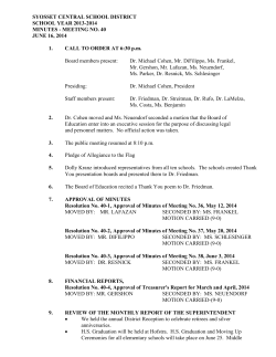 June 16, 2014 - Syosset Central School District