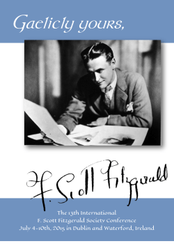 Conference program - F. Scott Fitzgerald Society