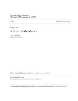 Science Fair the Musical - Research Showcase @ CMU