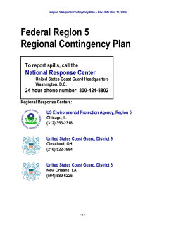 Federal Region 5 Regional Contingency Plan