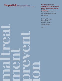 2014 Building a System of Support - Chapin Hall at the University of