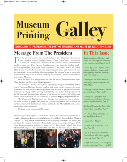 I am a printer - Museum of Printing