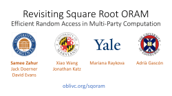 Revisiting Square-Root ORAM Efﬁcient Random Access in Multi