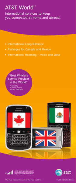 International Calling Brochure