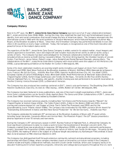 Company History - New York Live Arts