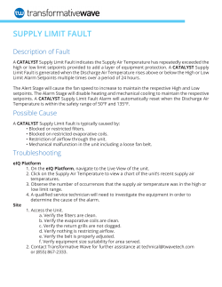 supply limit fault - Transformative Wave