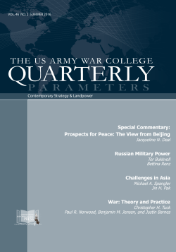 Parameters 46(2) Summer 2016 - Strategic Studies Institute