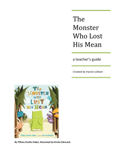 The Monster Who Lost His Mean