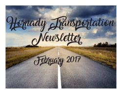 Hornady Transportation Newsleter