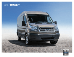 2016 Ford Transit Chassis Brochure