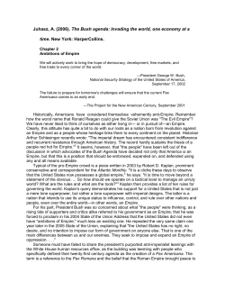 Juhasz, A. (2006). The Bush agenda: Invading the world, one