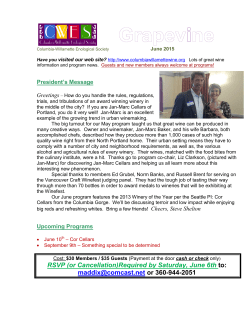 June 2015 - Columbia-Willamette Enological Society