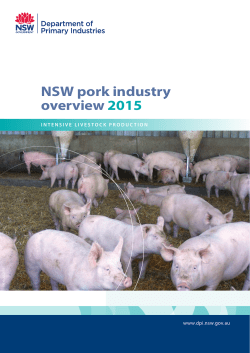 NSW Pork Industry Overview 2015