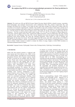 4.Re-engineering DEM to extract geomorphologic parameters for