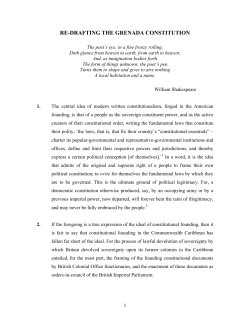 re-drafting the grenada constitution