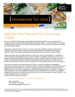 DISCover This Tried-and-True Tax-Saving Vehicle