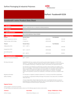 Fusabond&reg; E226 Datasheet