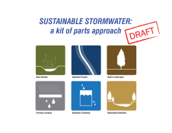 SUSTAINABLE STORMWATER: a kit of parts approach
