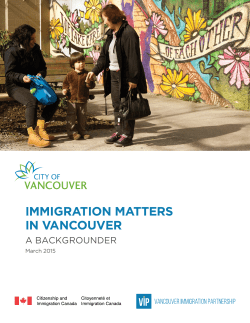 immigration matters in vancouver - Vancouver Immigration Partnership