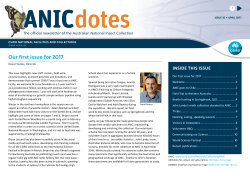 ANICdotes Newsletter Issue 10 [pdf &middot; 3mb]