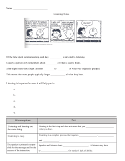 Listening Notes PP Blank