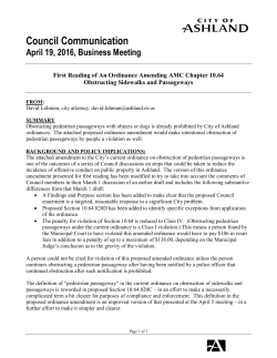 An ordinance amending AMC Chapter 10.64